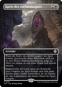 Karte des Archaomagiers / Map - LOST CAVERNS IXALAN - deutsch (nm +) Boxtopper - Image 1