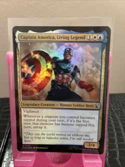 Captain America, Living Legend Marvel Super Heroes Foil - Image 1