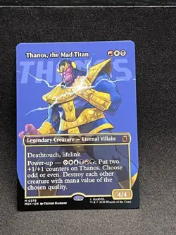Thanos, the Mad Titan 0376 (Borderless) Mythic MTG Marvel Super Heroes - Image 1