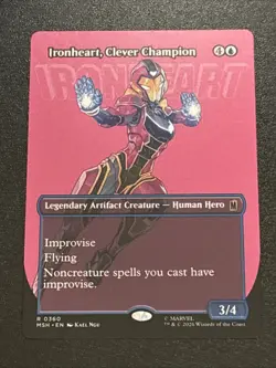 MTG Marvel Super Heroes Ironheart, Clever Champion Borderless 0360 Rare - Image 1