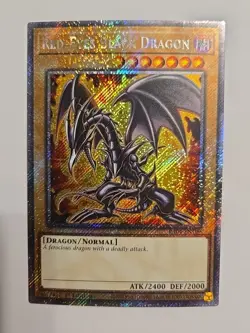 YuGiOh RED-EYES BLACK DRAGON Platinum Secret Rare RA04-EN109 - Image 1