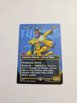 Thanos the Mad Titan (Borderless) x1 - MTG Marvel Rare - check my store!!! - Image 1