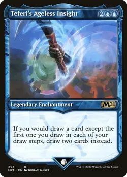 MTG - Teferi's Ageless Insight (Showcase) - Core Set 2021 - X1 - (LP) - - Image 1