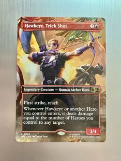 Hawkeye, Trick Shot - 506 - MTG: Marvel Super Heroes - Borderless - Rare - Image 1