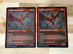 Awesome Magic The Gathering MTG Card 2x Ganax Astral Hunter 504 Etched Foil NM - Image 1