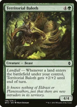 X4 Territorial Baloth Battle for Zendikar LP/NM MTG Magic DNA GAMES - Image 1