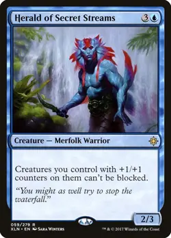 [MTG] Herald of Secret Streams (059) (XLN) LP-HP - Image 1
