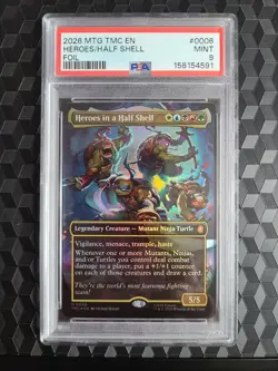 MTG FOIL Heroes in a Half Shell PSA 9 MINT 2026 Ninja Turtles Mythic Card #0006 - Image 3