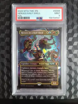 MTG FOIL Heroes in a Half Shell PSA 9 MINT 2026 Ninja Turtles Mythic Card #0006 - Image 4
