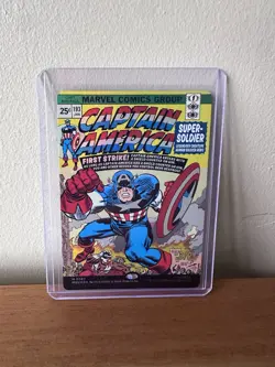 MTG Marvel Super Heroes Captain America Comic Cover Card #0387 Near Mint Foil - Image 1