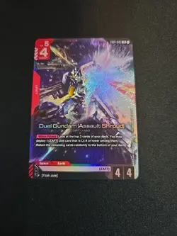 Duel Gundam (Assault Shroud) GD01-045 LR FOIL - Newtype Rising Gundam Card Game - Image 1