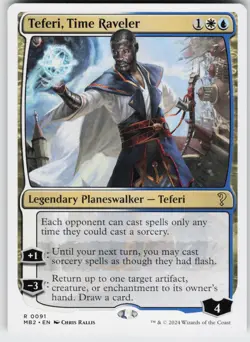TEFERI, TIME RAVELER (WHITE BORDER) 91 R NEAR MINT - Image 1
