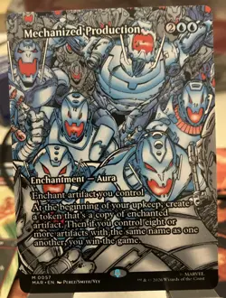 MTG Super Heroes - Mechanized Production *Borderless* - NM - Image 1