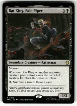 Rat King, Pale Piper 19 Commander: Teenage Mutant Ninja Turtles MTG NM - Image 1