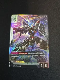 Gundam Card Game Newtype Rising GD01-065 LR Freedom Gundam - Image 1