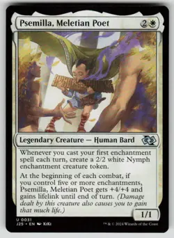 Psemilla, Meletian Poet (Anime) U Foundations Jumpstart 31 NM - Image 1