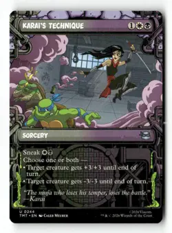 Karai's Technique (Showcase) 244 Uncommon MTG TMT NM - Image 2