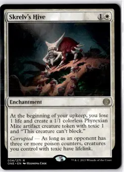 Skrelv's Hive 34 Rare Phyrexia: All Will Be One Magic: The Gathering Near Mint - Image 1