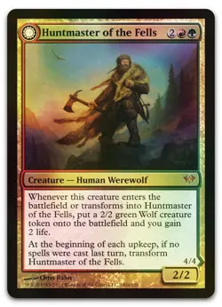 Huntmaster of the Fells #140 (Foil) (LP) Dark Ascension DKA Magic MTG - Image 1