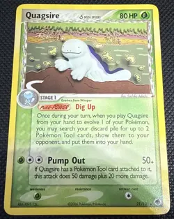 2006 Pokemon EX Dragon Frontiers Quagsire #21/101 - Image 1