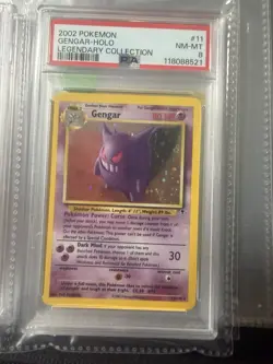 2002 Pokemon Legendary Collection Gengar Holo Rare 11/110 PSA 8 ENG - Image 3
