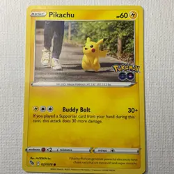 Pokemon Card Pikachu Holo Rare 027/078 Pokemon GO M/NM - Image 1