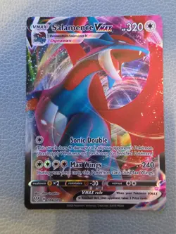 Pokemon TCG Salamence VMAX Darkness Ablaze 144/189 Holo Ultra Rare - Image 1