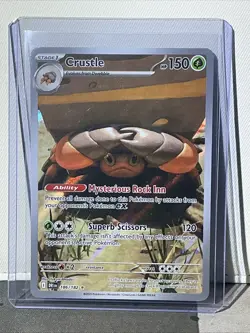 Pokemon TCG Crustle 186/182 Destined Rivals Illustration Card - Image 1