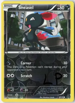 Sneasel 69/99 Common Next Destinies Pokemon Reverse Holo Lightly Played - Image 1