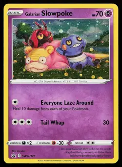 Galarian Slowpoke SWSH126 Holo Sword & Shield Promo Pokemon Card - Image 1