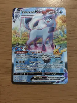 Glaceon VMAX (Alt Art Secret) 209/203 SWSH07: Evolving Skies Holo Nm Pokemon - Image 1