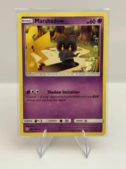 2019 POKEMON TCG MARSHADOW 103/236 Cosmic Eclipse Non Holo RARE NM Pikachu #6 - Image 1