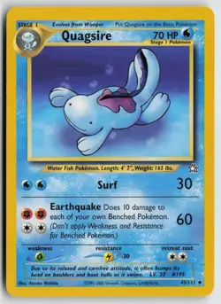 Quagsire 45/111 Uncommon Neo Genesis Pokemon Unlimited Lightly Played - Image 1
