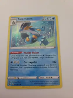 Pokemon TCG Swampert Fusion Strike 064/264 Holo Rare Water Fresh New - Image 1