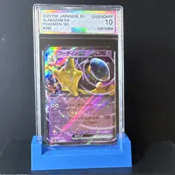 AGS Alakazam EX 066/165 Pokemon 151 Holo Japanese 2023 AGS 10 Graded - Image 1