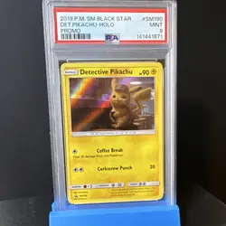 The Pokemon Company Detective Pikachu SM190 Sun & Moon Promo Holo ENG 2019 PSA 9 - Image 1