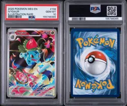 Pokemon TCG: Mega Evolution Ivysaur #134/132 Illustration Rare, PSA 10 GEM MINT. - Image 3