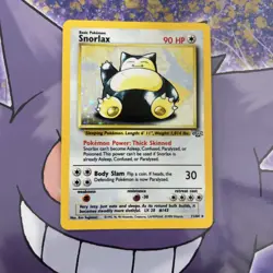 Pokemon Snorlax Jungle Rare Holo Card 11/64 90 HP Basic English - Image 2