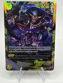 Marshall.D.Teach OP16-119 Secret Rare THE TIME OF BATTLE One Piece Japanese NM - Image 1