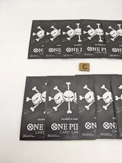 10 Card sleeves Marshall.D.Teach pirate Flag One Piece Official Limited - Image 2
