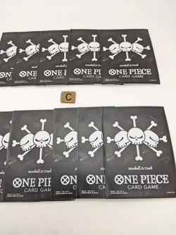 10 Card sleeves Marshall.D.Teach pirate Flag One Piece Official Limited - Image 3