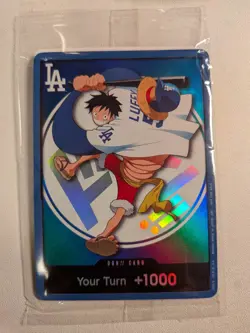 ONE PIECE x DODGERS MONKEY D LUFFY DON_YOUR TURN +1000 SEALED - Image 1