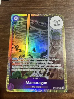 Bandai One Piece TCG Mamaragan Event Sky Island OP15-078 SR Foil English - Image 1