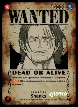 Shanks (Wanted Poster) OP09-004 Emperors in the New World Foil LP One Piece - Image 1