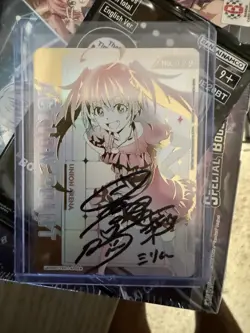Milim Union Arena Serialized Action Point Card 029 With Signature - Image 1
