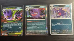Lot of 3: Mega Gengar ex 056/094 Holo Double Rare, 050, Haunter 049 Reverse Holo - Image 1