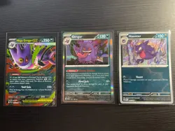 Lot of 3: Mega Gengar ex 056/094 Holo Double Rare, 050, Haunter 049 Reverse Holo - Image 2