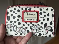 Disney Loungefly 101 Dalmatians Cruella Zip Around Wallet Vegan Leather - Image 1
