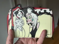 Disney Loungefly 101 Dalmatians Cruella Zip Around Wallet Vegan Leather - Image 2