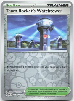 Team Rocket's Watchtower 180/182 Destined Rivals Pokemon Reverse Holo NM - Image 1